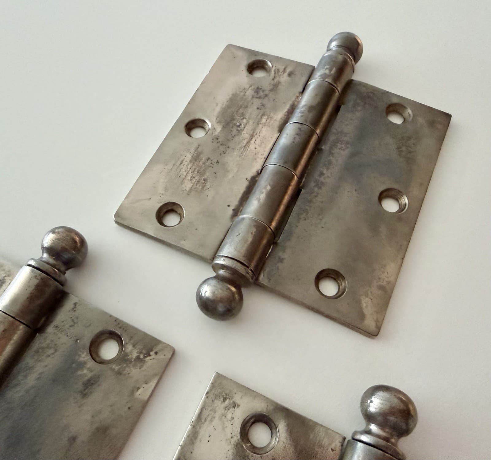 Stanley SW 3.5” Steel Ball Tip Door Hinges Set of 3 Made in USA - Thumbnail 2
