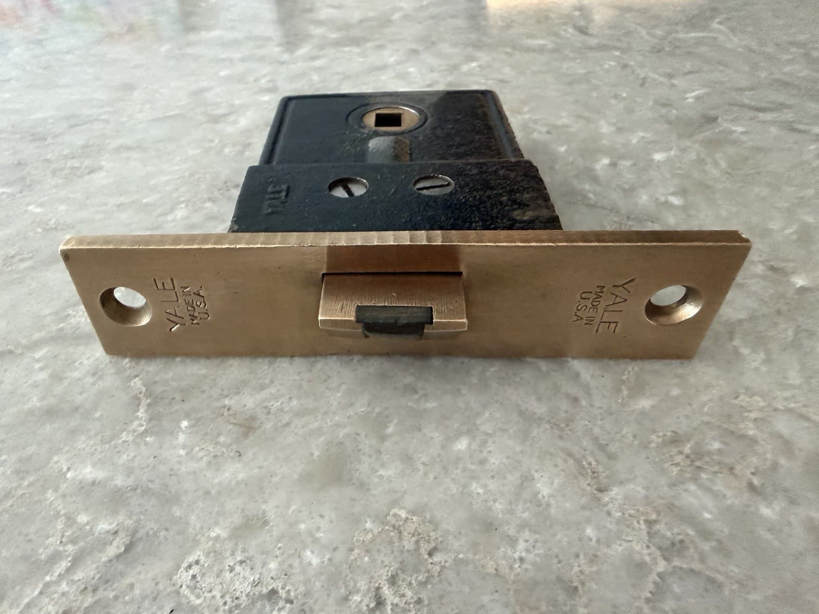 Vintage Yale Brass Passage Mortise Lock Antique Door Hardware - Thumbnail 15