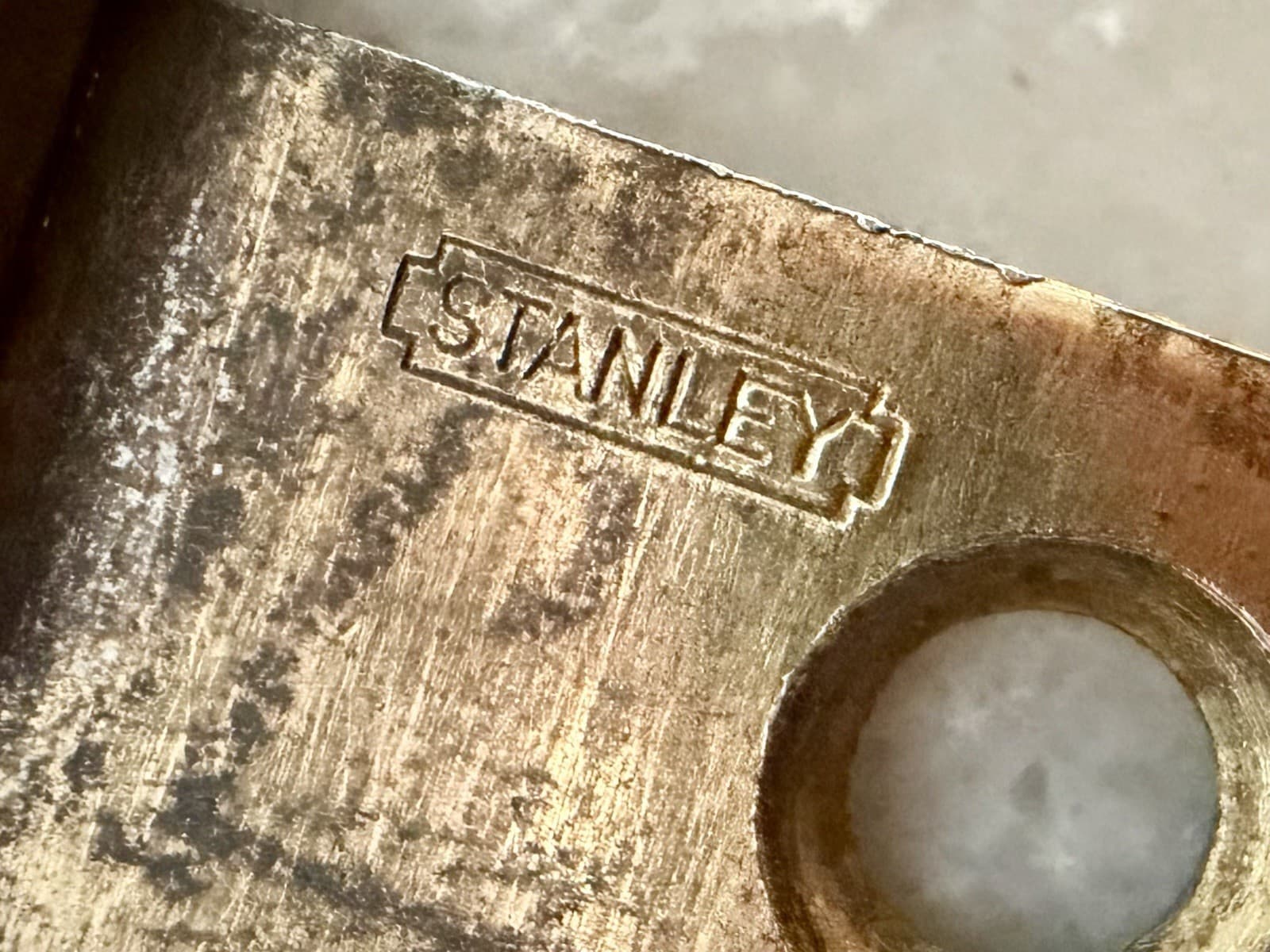 Pair Vintage Stanley 3” x 3” Steel Ball Tip Door Hinges Made in USA - Thumbnail 5