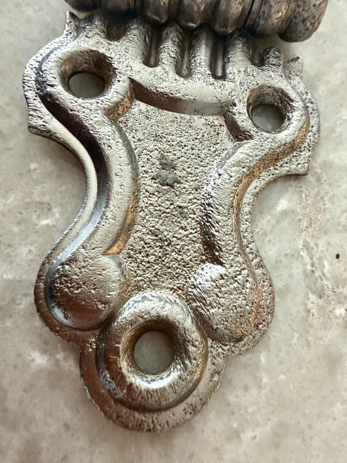 Pair Stanley SW Cast Iron Ornamental Surface Hinges 4-3/4” Antique VTG - Thumbnail 7