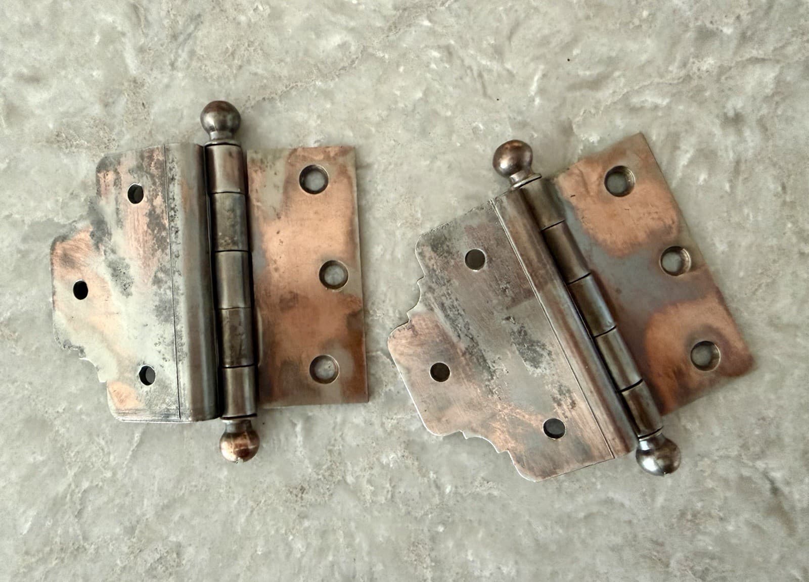 National Mfg 3/4” Offset Door Hinges 4.25” x 3.5” Ball Tip Set of 2 - Thumbnail 6
