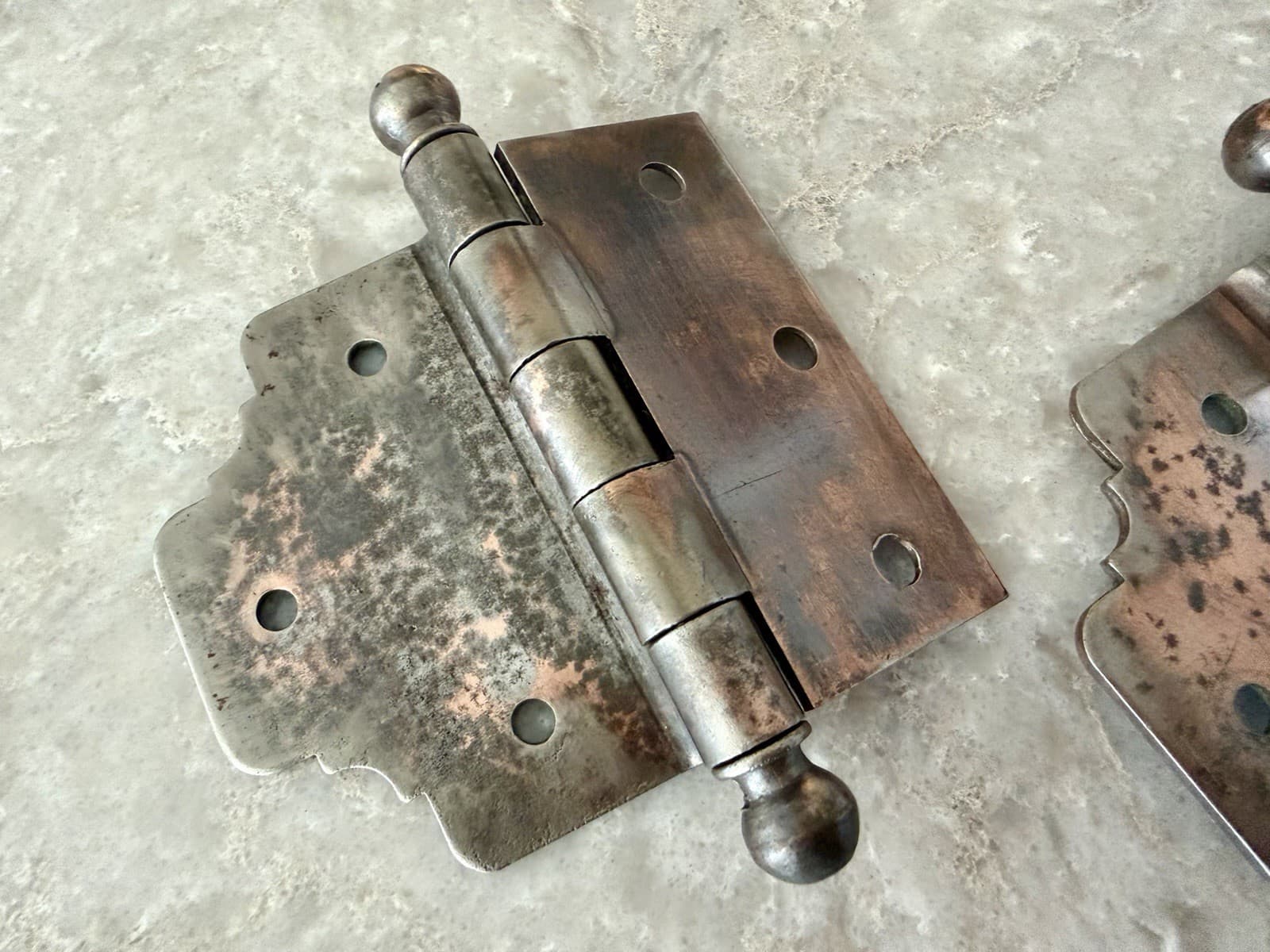 National Mfg 3/4” Offset Door Hinges 4.25” x 3.5” Ball Tip Set of 2 - Thumbnail 2