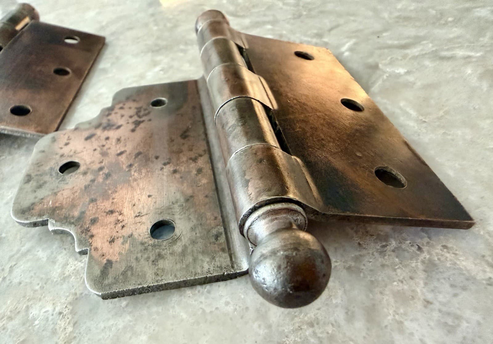 National Mfg 3/4” Offset Door Hinges 4.25” x 3.5” Ball Tip Set of 2 - Thumbnail 5
