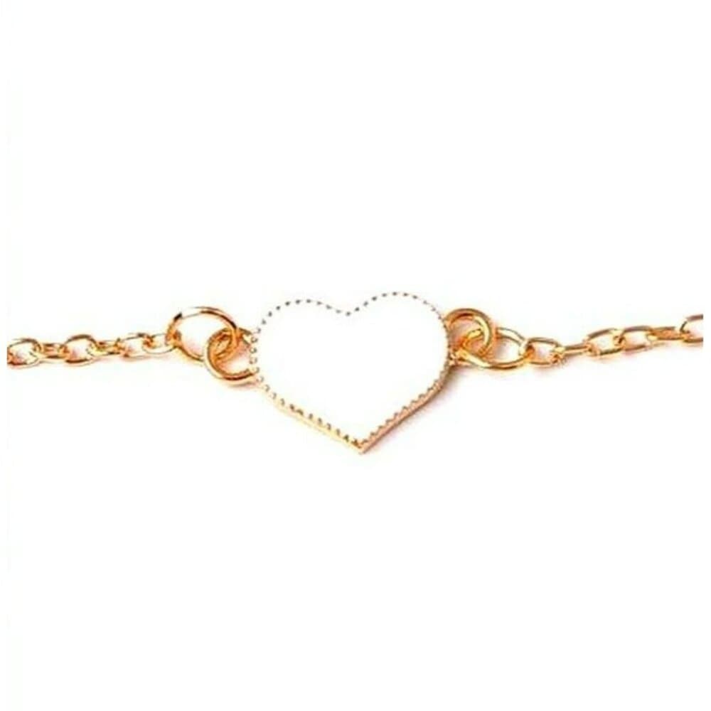 Kylie Anna Marie Sweet Heart Minimalist Bracelet Creamy White Gift Packaged - Thumbnail 2