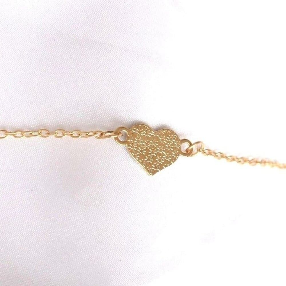 Kylie Anna Marie Sweet Heart Minimalist Bracelet Creamy White Gift Packaged - Thumbnail 3