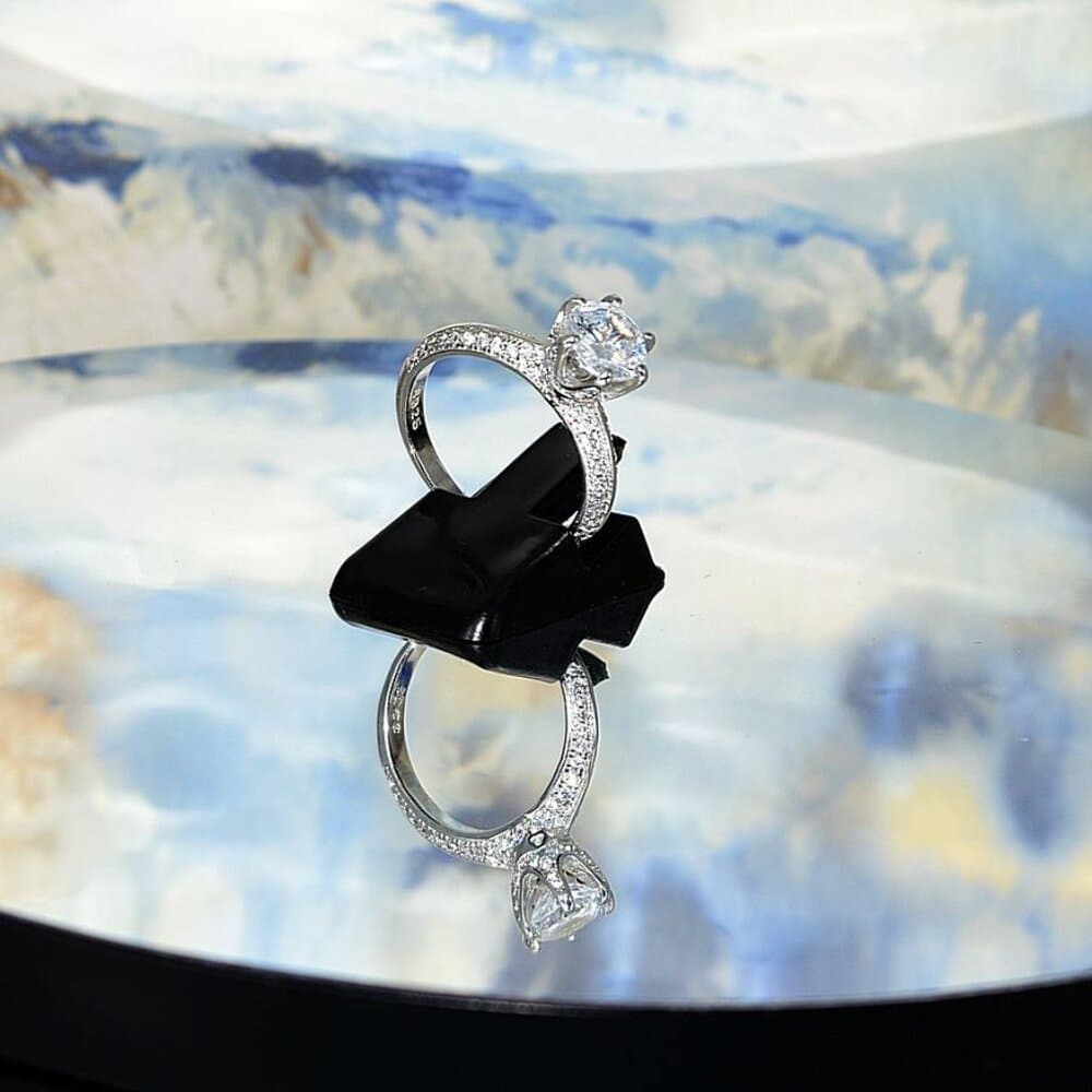 Kyra Brilliance Size 7 Cubic Zirconia 925 Sterling Silver Ring Gift Boxed - Thumbnail 2