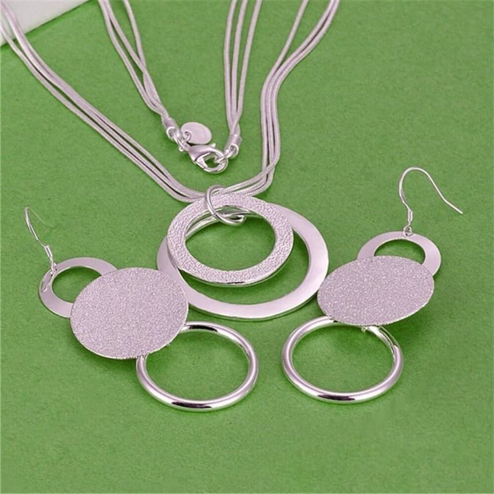 Izabella Shay Layered Drop Rings Sterling Silver Earrings Gift Packaged - Thumbnail 2