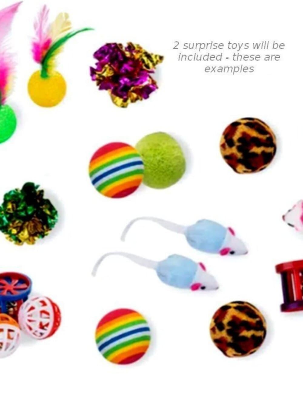 Jamie Jase Yellow Gingham Plaid Bell Accented Cat Collar with Toys Gift Package - Thumbnail 4
