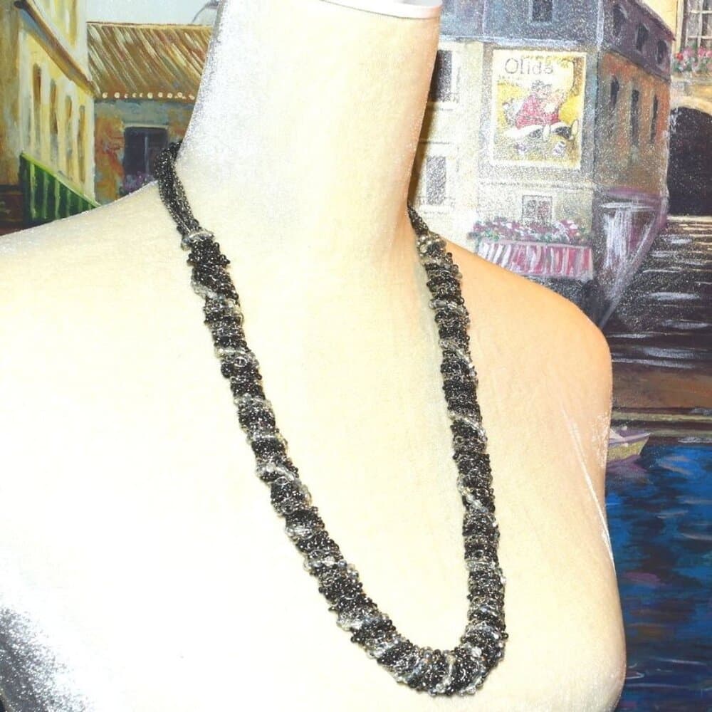 Hand Crafted Heavy Guage Multi Chain Wrap Necklace Caroline C Estate Collection - Thumbnail 9
