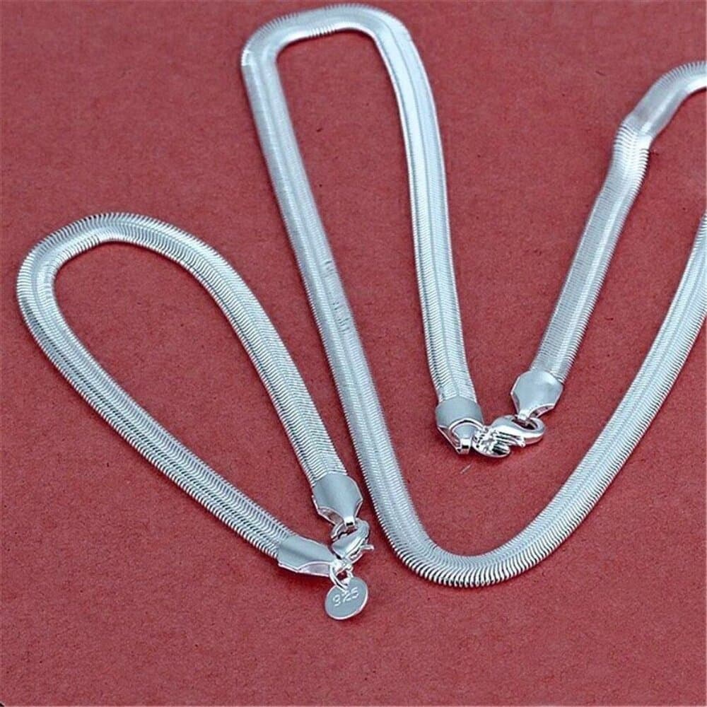Emberlie Ella 925 Sterling Silver Plated Serpent Chain Bracelet Gift Boxed - Thumbnail 3