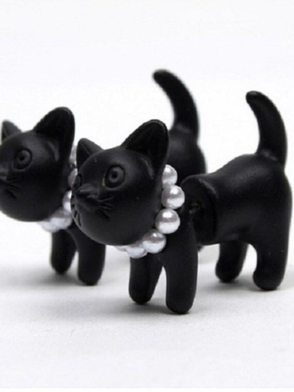 Deb Dee Dee Cutie Black Cat 3D Kitty Earrings Gift Packaged - Thumbnail 5