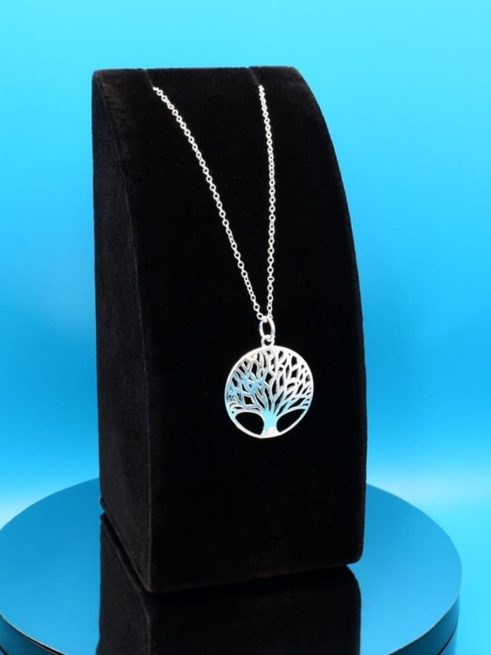 Destinelle Filigree 925 Sterling Silver Tree of Life Necklace Gift Packaged - Thumbnail 2