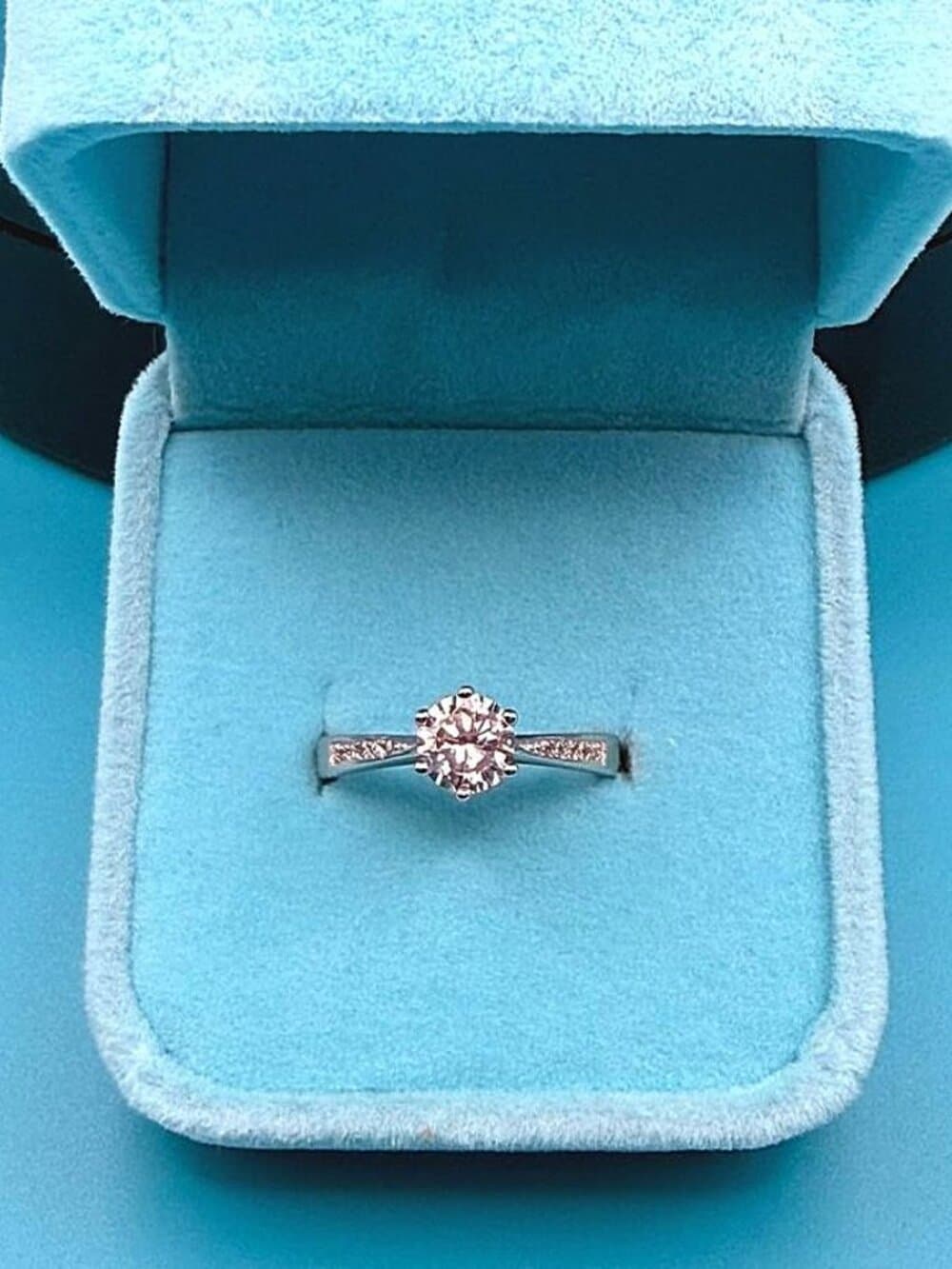 Dayani Lynn Accented Solitaire CZ Sterling Silver Plated Ring Size 8 Gift Boxed - Thumbnail 2