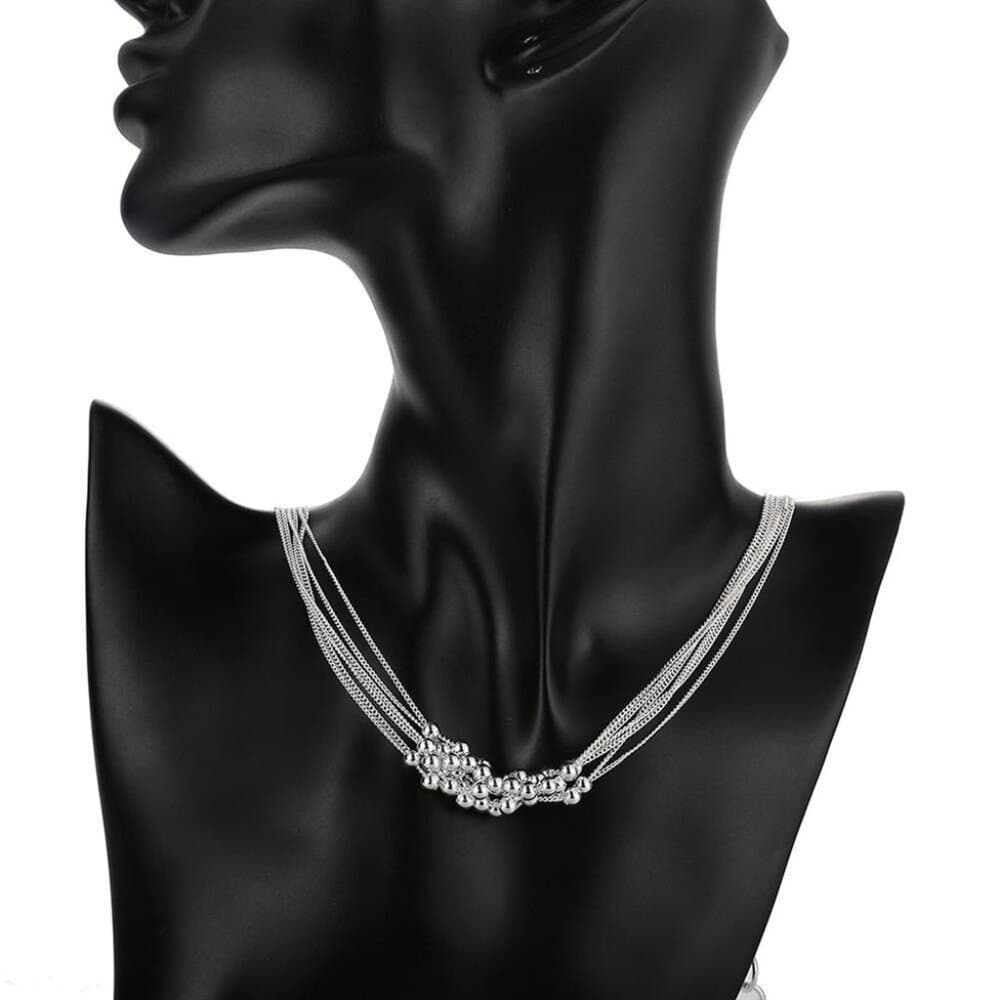 Carly Lyana Multi Strand Beaded Necklace Dangle Earrings Jewelry Set Gift Boxed - Thumbnail 5