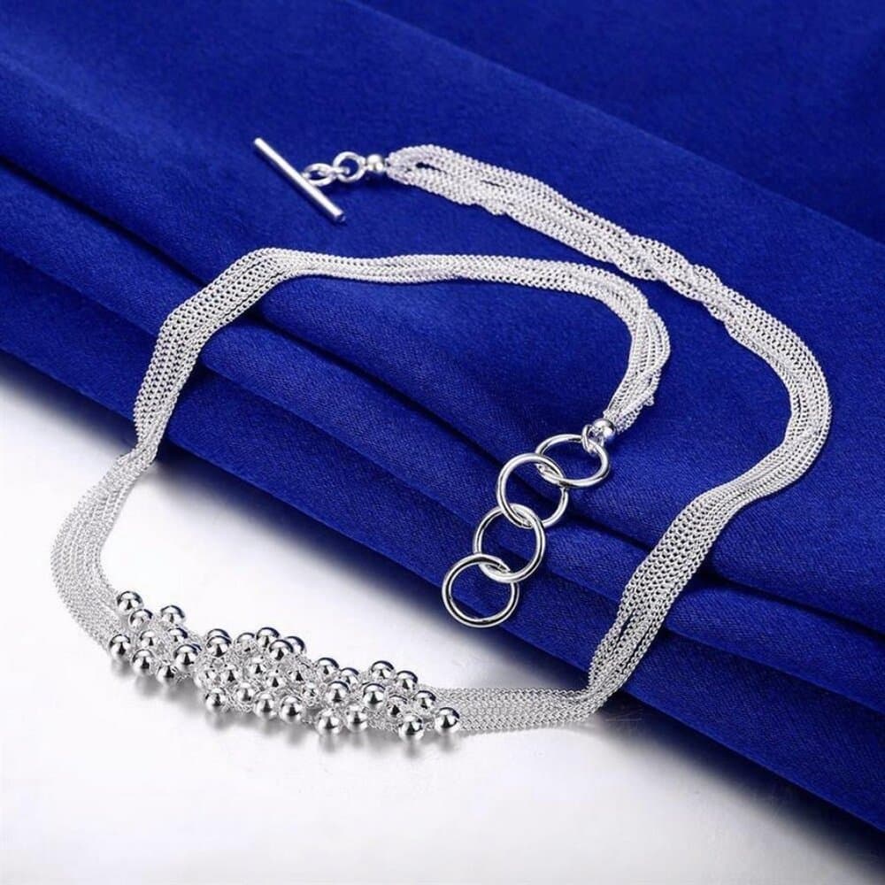 Carly Lyana Multi Strand Beaded Necklace Dangle Earrings Jewelry Set Gift Boxed - Thumbnail 2