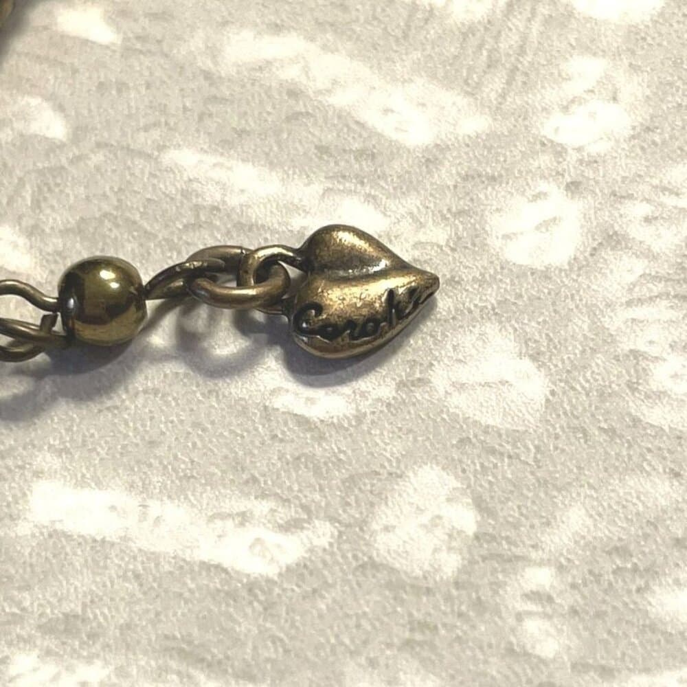 Bronze Rhombus Shaped Drop Bead Necklace Caroline C Estate Collection Gift Boxed - Thumbnail 3