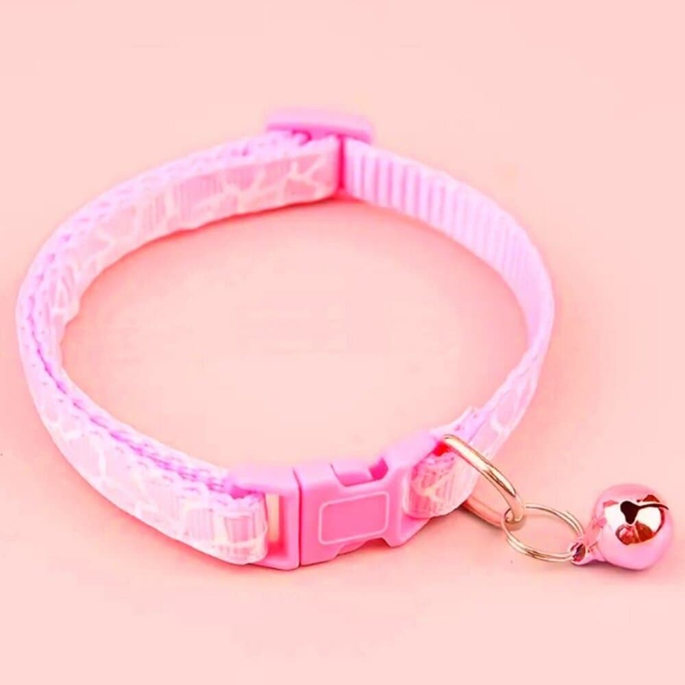Belen Kutest Pink Giraffe Pattern Cat Collar with Bell and Toys Gift Package - Thumbnail 5
