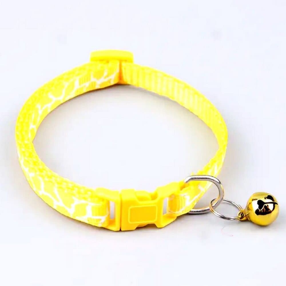 Belen Kutest Yellow Giraffe Pattern Cat Collar with Bell and Toys Gift Package - Thumbnail 5