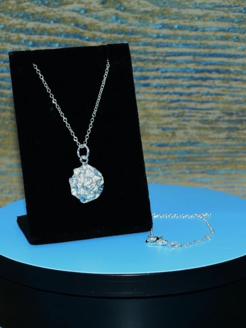 Alisha Cupcake Dreams Abstract Flower Art Sterling Silver Necklace Gift Packaged - Thumbnail 2