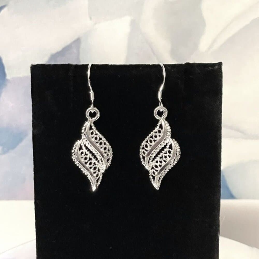 Valery Tianna Sterling Silver Imperial Earrings Gift Packaged - Thumbnail 8