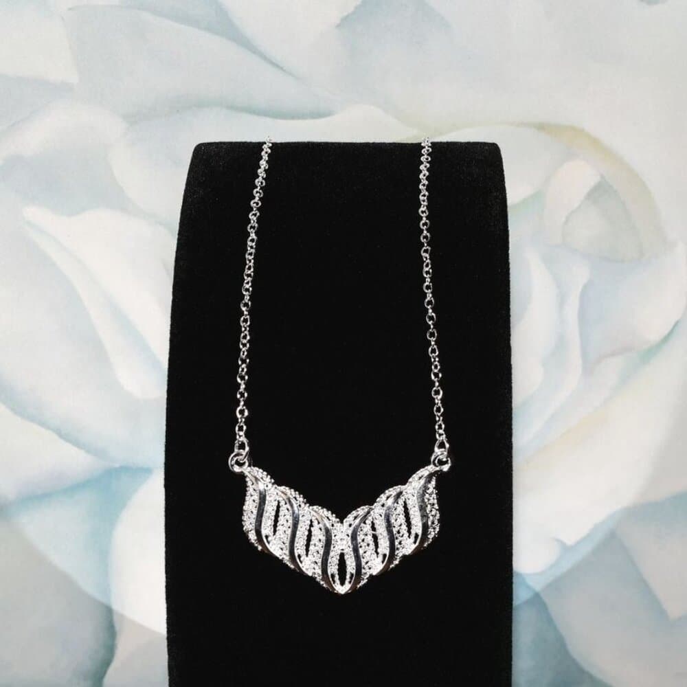 Valery Tianna Sterling Silver Imperial Necklace Gift Packaged - Thumbnail 8