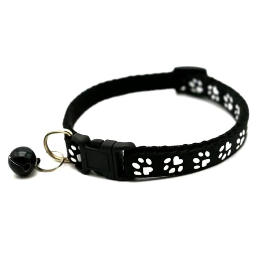 Sweet Heart Paw Print Black Cat Collar with Bell and Toys Gift Package - Thumbnail 5