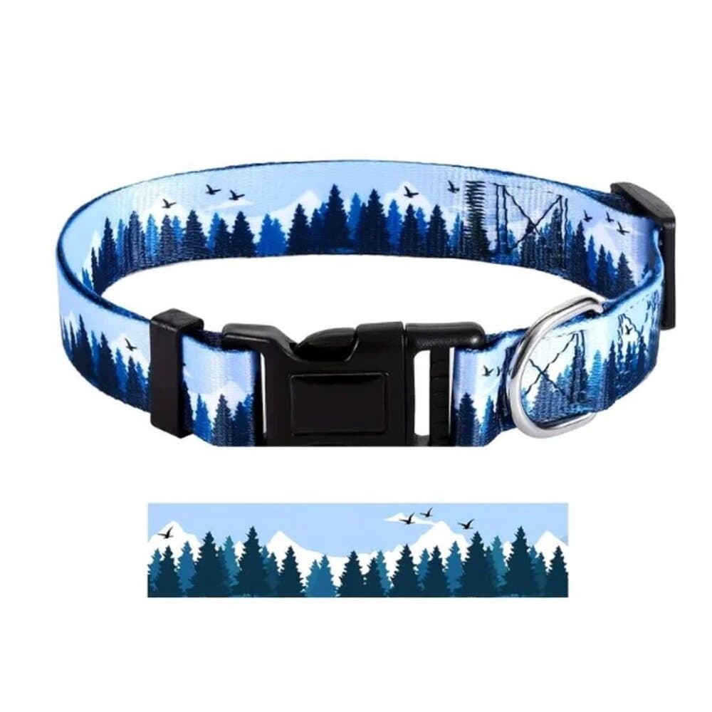 Serene Mountain Adjustable Quick Release D Ring Dog Collar Small Gift Packaged - Thumbnail 5