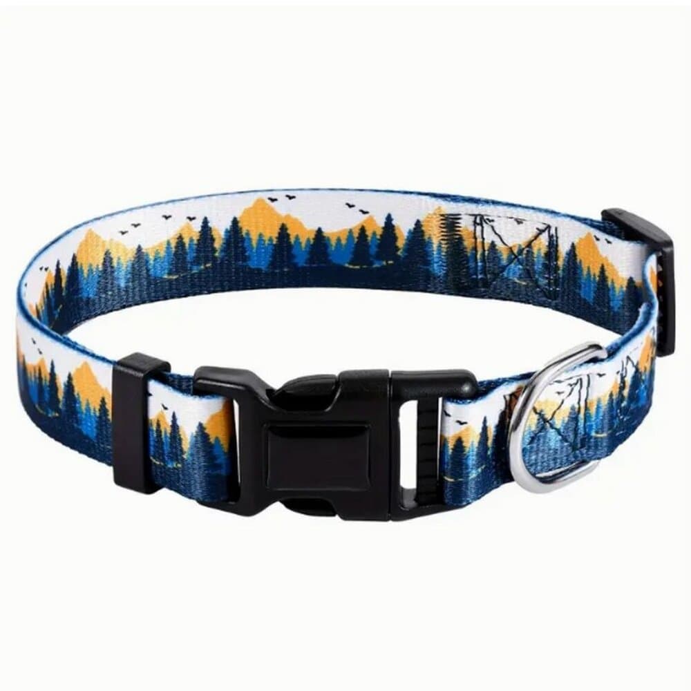 Serene Mountain Adjustable Quick Release D Ring Dog Collar Small Gift Packaged - Thumbnail 4
