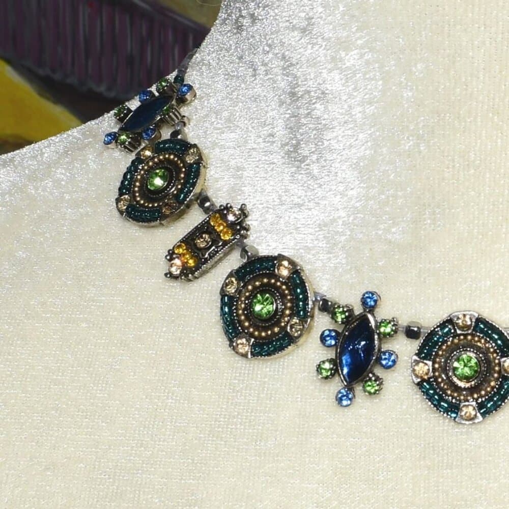 Multiple Medallion Bead Necklace Caroline C. Estate Collection Gift Packaged - Thumbnail 2