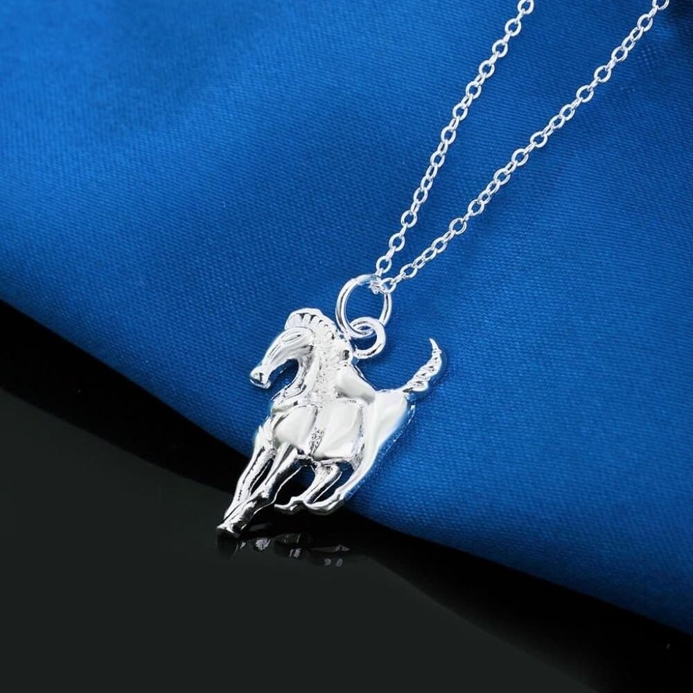 Rayne Majestic Sterling Silver Galloping Horse Pendant Necklace Gift Packaged - Thumbnail 3