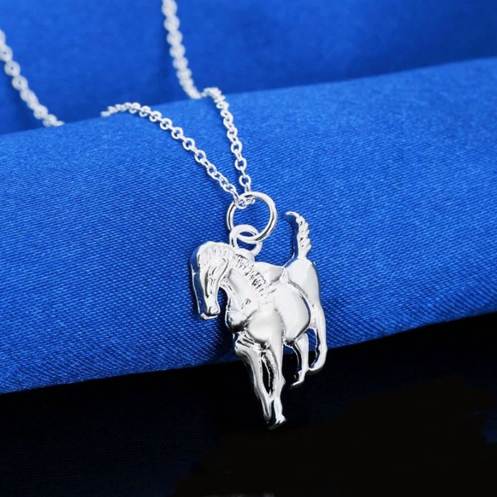 Rayne Majestic Sterling Silver Galloping Horse Pendant Necklace Gift Packaged - Thumbnail 8