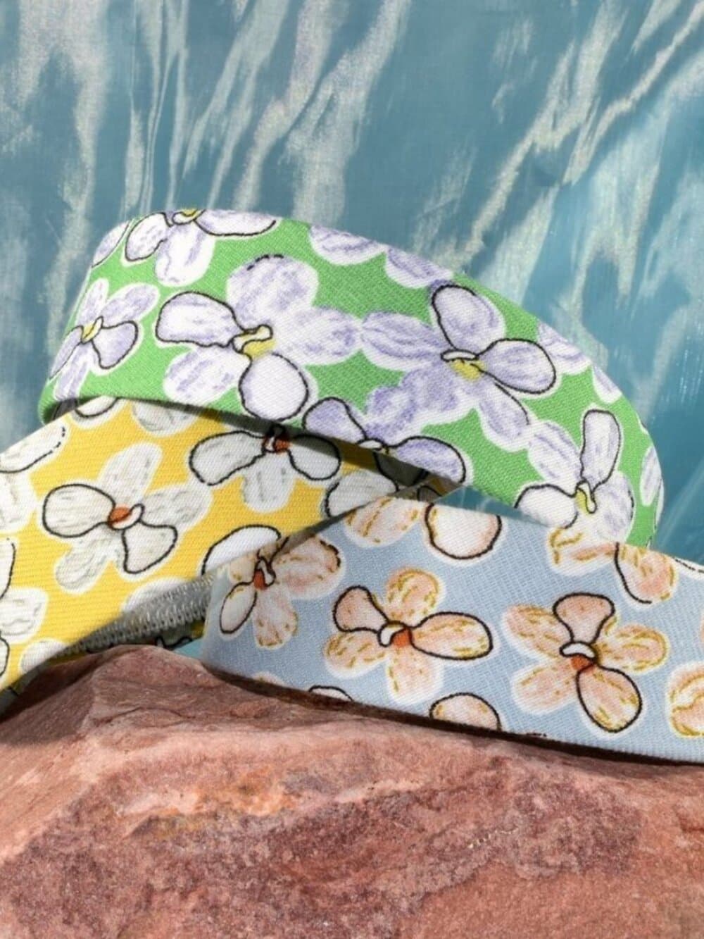 Raelynn Chris Artistic Flowers on Yellow Floral Pattern Headband Gift Packaged - Thumbnail 2