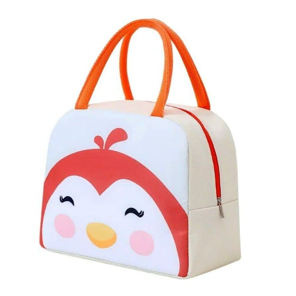 Morgan Sweet Cheeks Orange Birdie Animal Face Insulated Lunch Bag Gift Packaged - Thumbnail 3