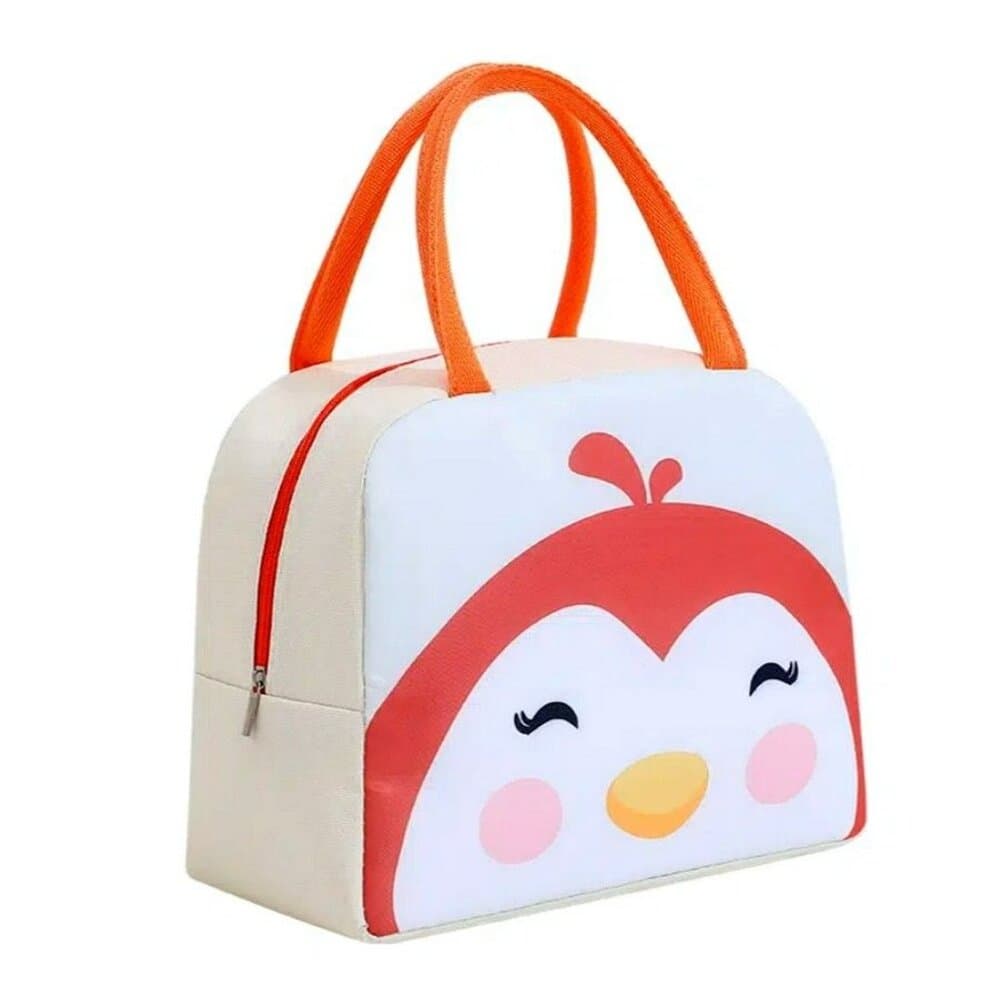 Morgan Sweet Cheeks Orange Birdie Animal Face Insulated Lunch Bag Gift Packaged - Thumbnail 11