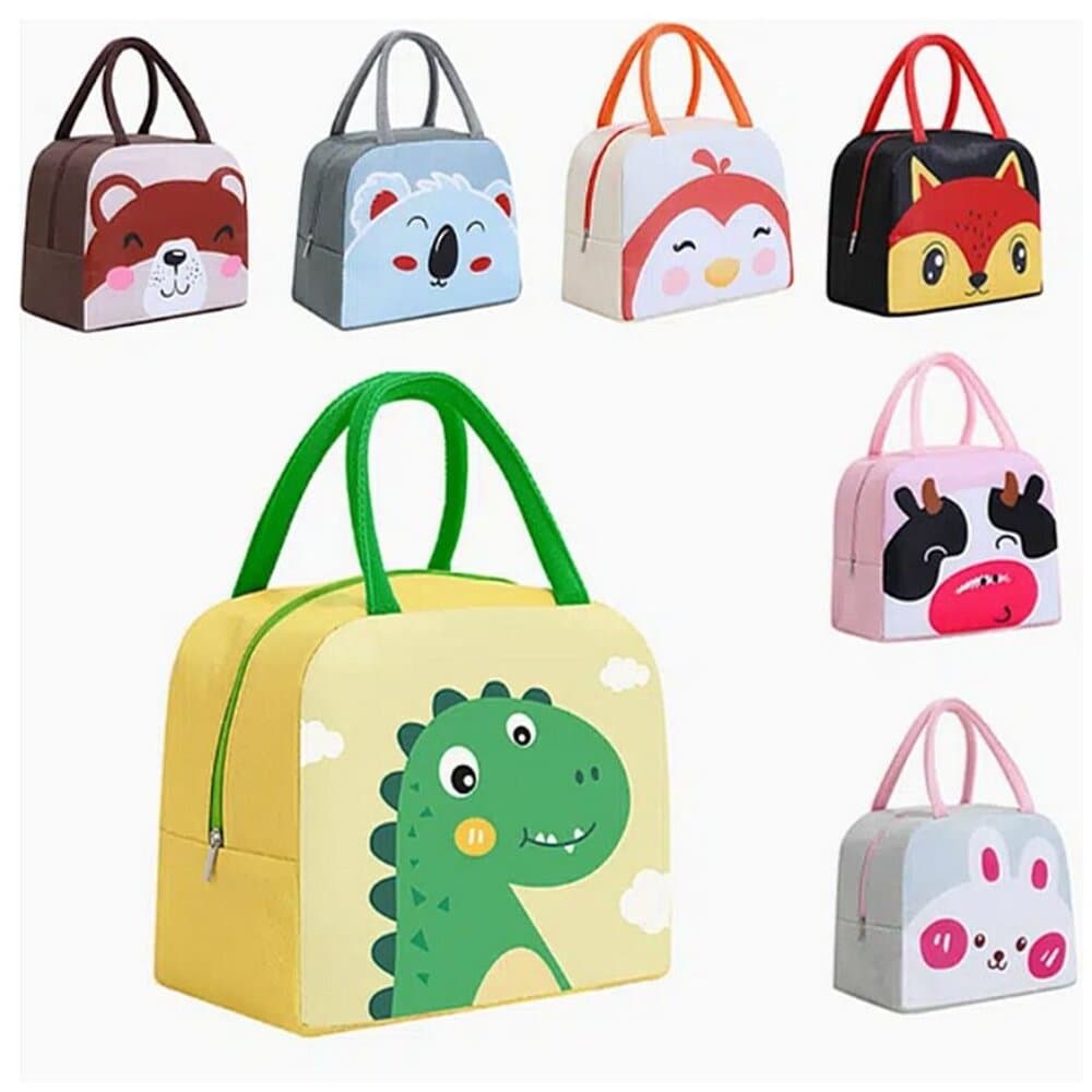 Morgan Sweet Cheeks Orange Birdie Animal Face Insulated Lunch Bag Gift Packaged - Thumbnail 4