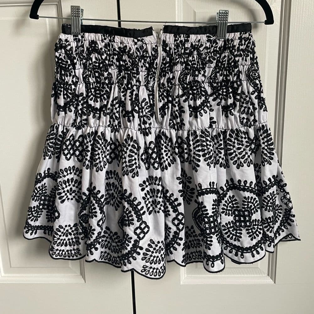 Zara Black and White printed Skirt - Thumbnail 2