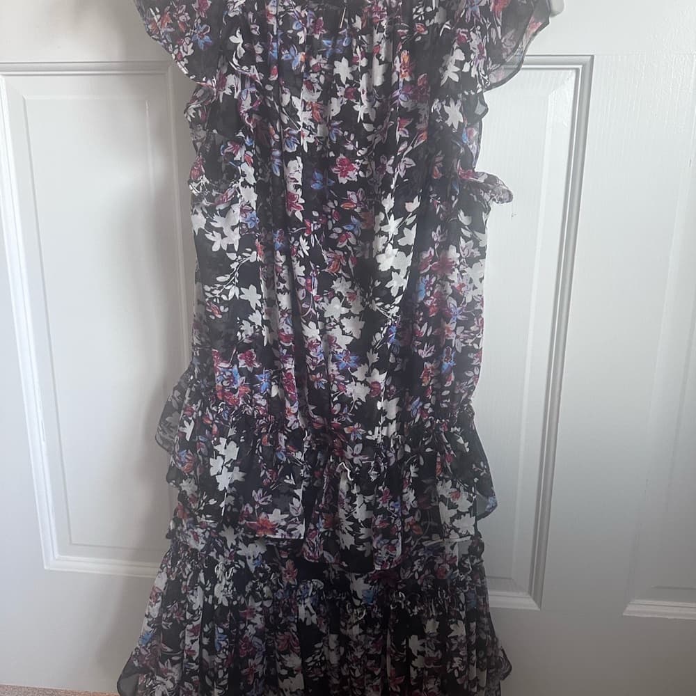 MISA Los Angeles Floral Ruffle Dress - Thumbnail 7