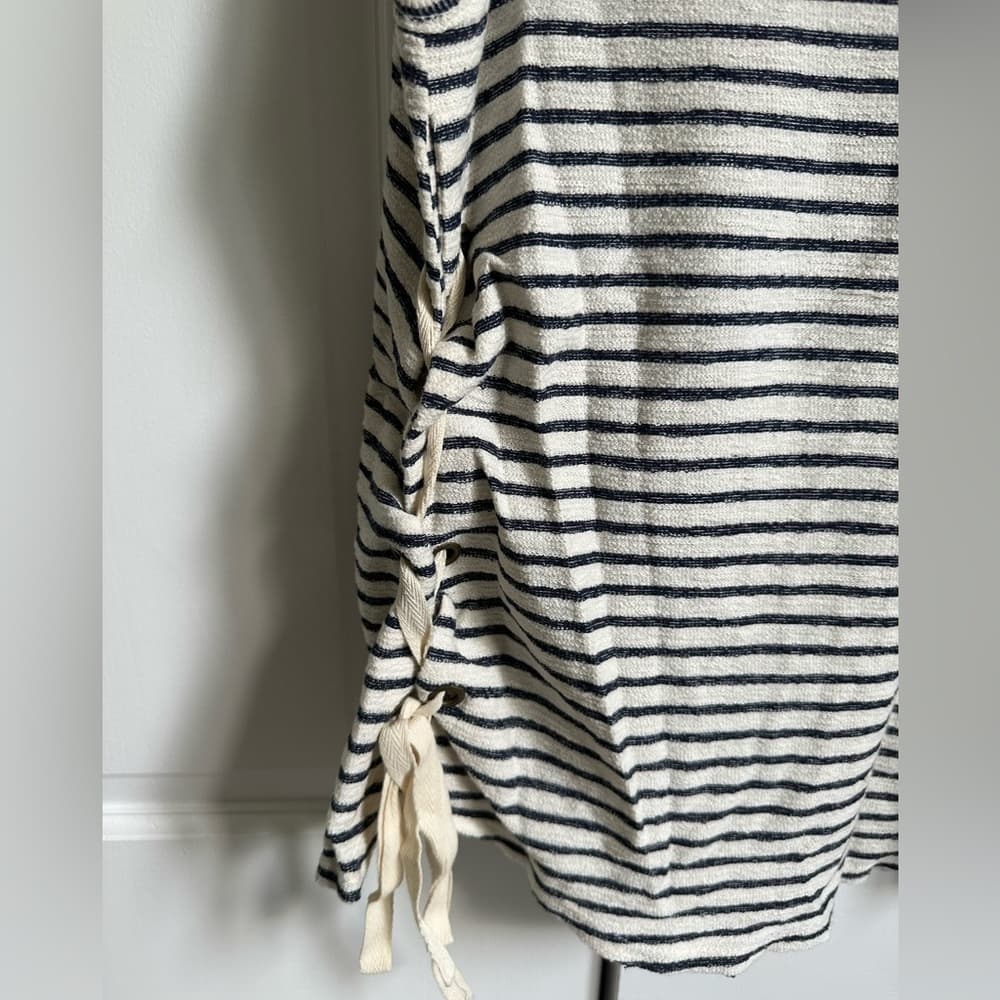 Vintage Havana Striped Tank Top with Side Tie Detail - Thumbnail 5