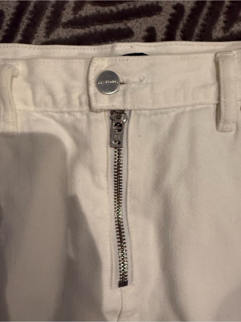 Sanctuary White Distressed Denim Mini Skirt - Thumbnail 4