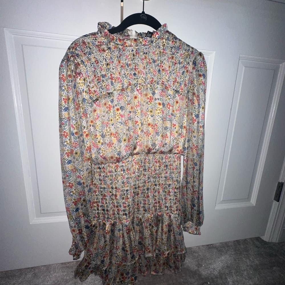 Floral Long-Sleeve Dress by Aqua - Thumbnail 4