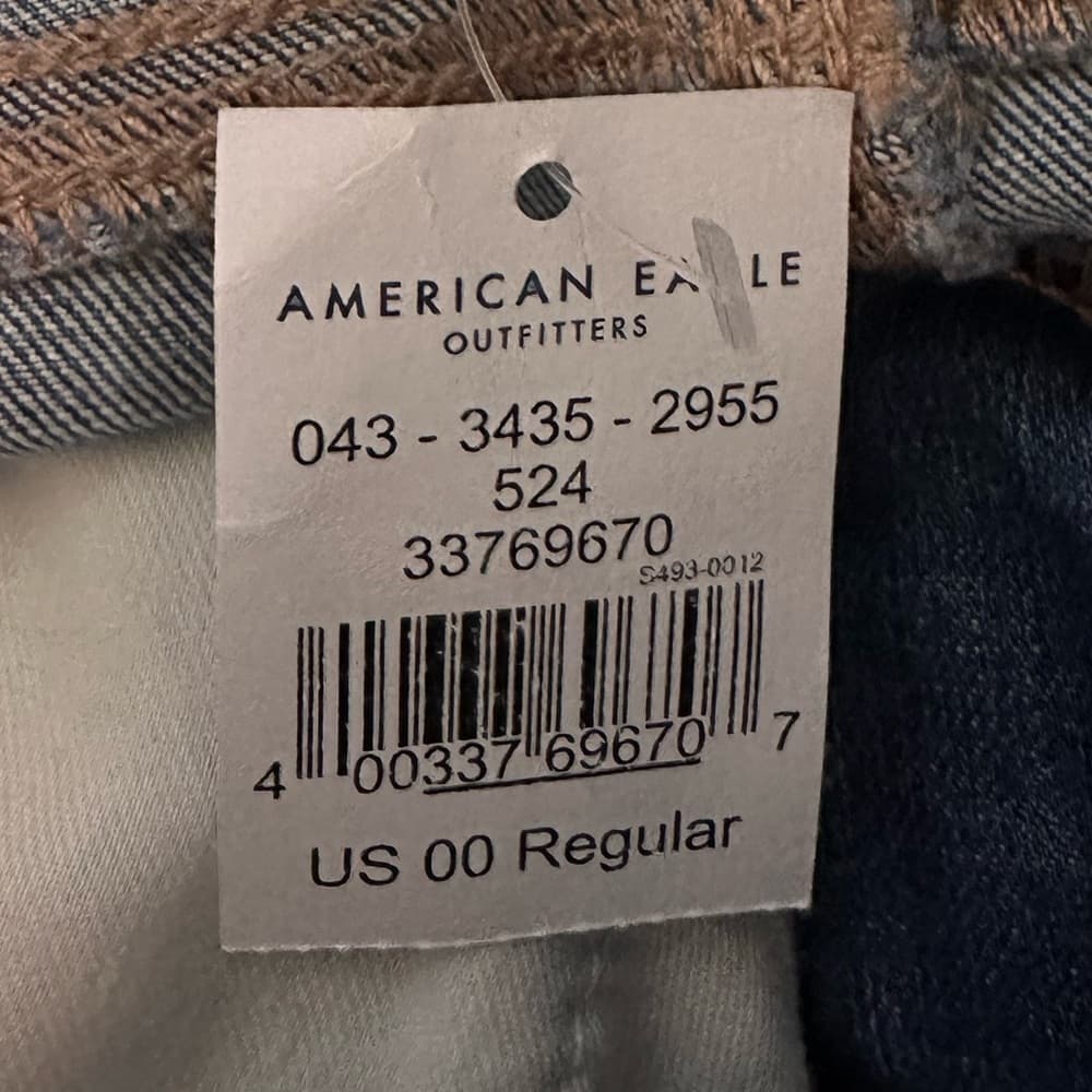 NWT American Eagle Skinny Ripped Jeans - Size 00 - Thumbnail 2