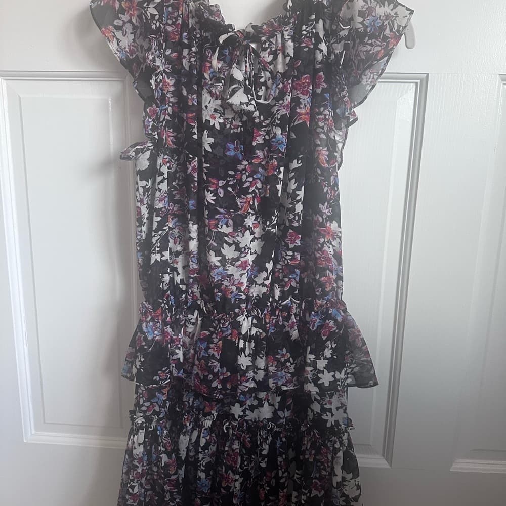 MISA Los Angeles Floral Ruffle Dress - Thumbnail 5