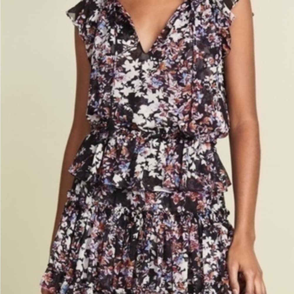 MISA Los Angeles Floral Ruffle Dress - Thumbnail 9