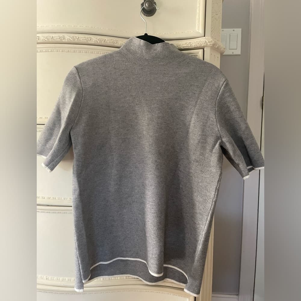 Zara Knit Short Sleeve Sweater Size M - Thumbnail 3