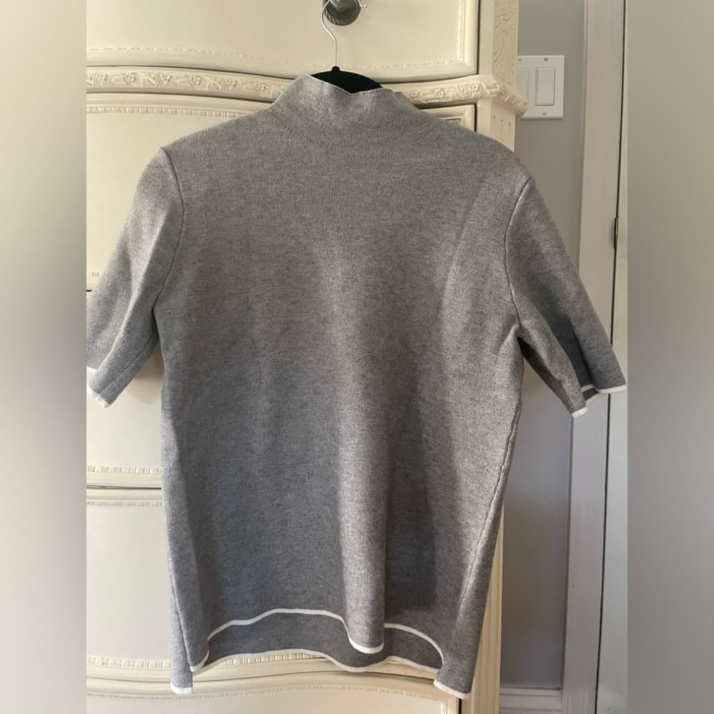 Zara Knit Short Sleeve Sweater Size M - Thumbnail 2
