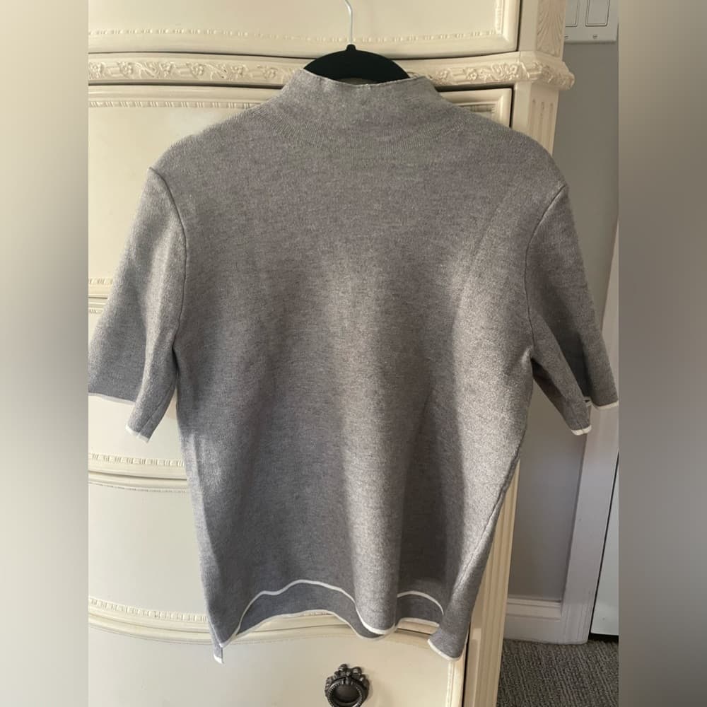 Zara Knit Short Sleeve Sweater Size M - Thumbnail 5