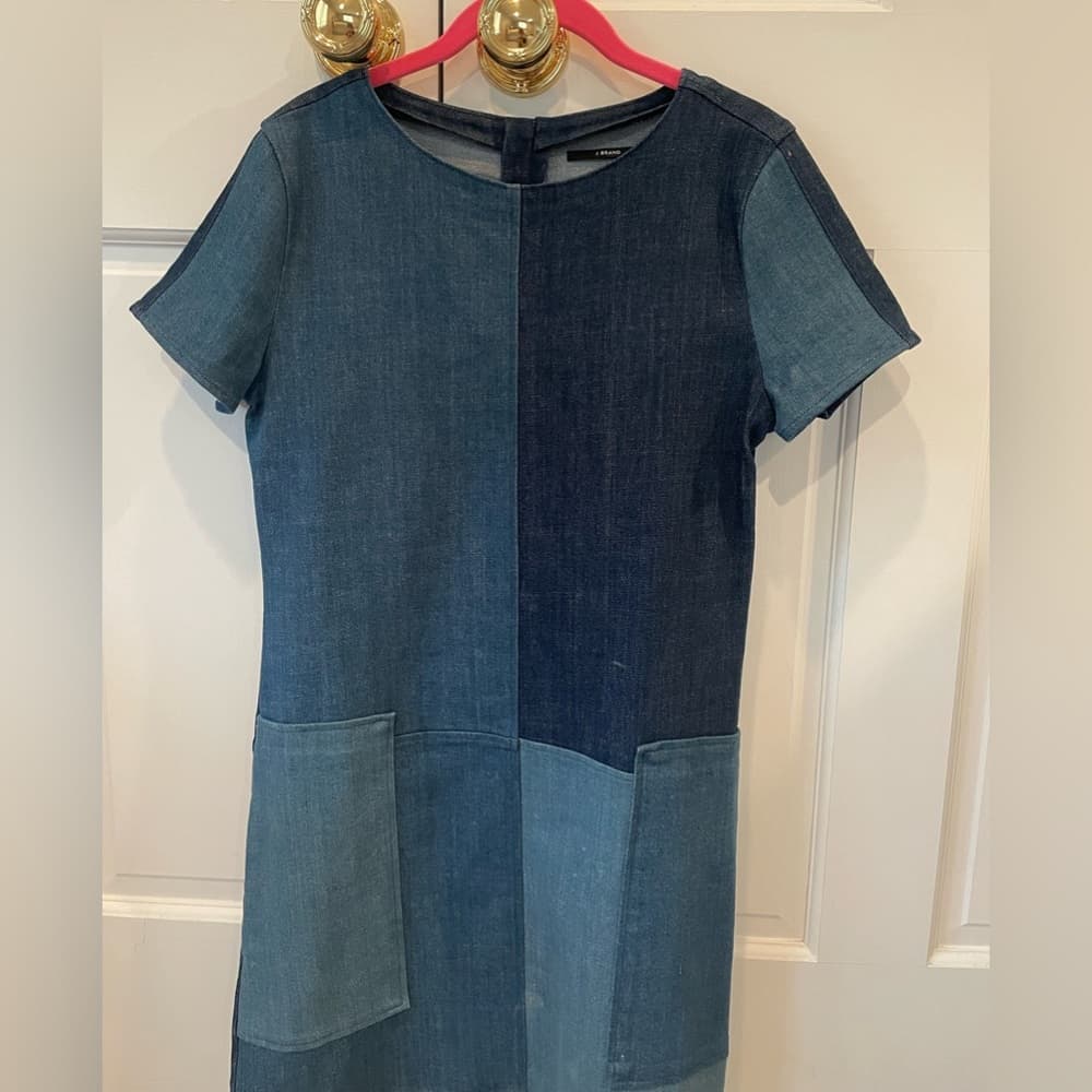 J Brand Shift Denim Dress - Thumbnail 5
