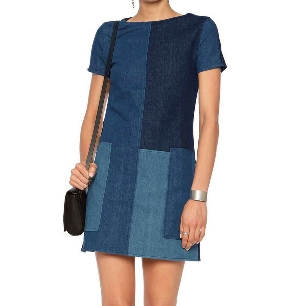 J Brand Shift Denim Dress - Thumbnail 2