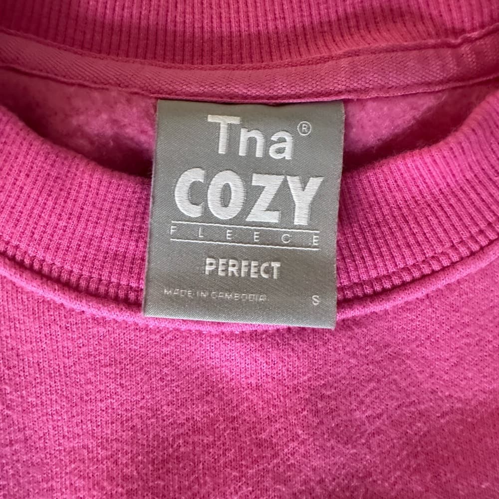 TNA Pink Cozy Crew Neck Sweater - Thumbnail 3