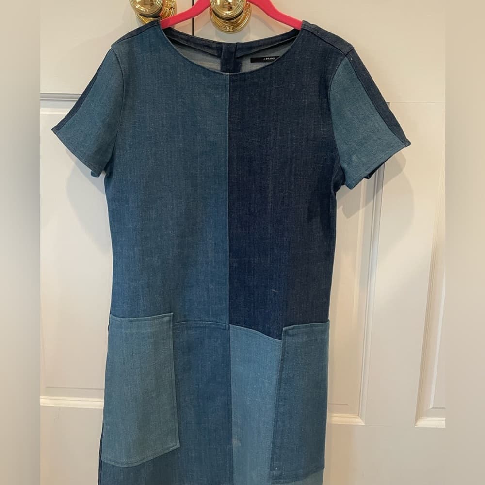 J Brand Shift Denim Dress - Thumbnail 4
